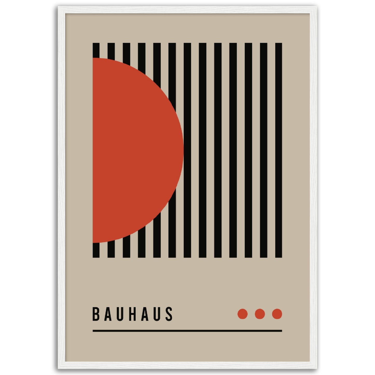 Order in Bauhaus Chaos - Framed Abstract Modern Poster