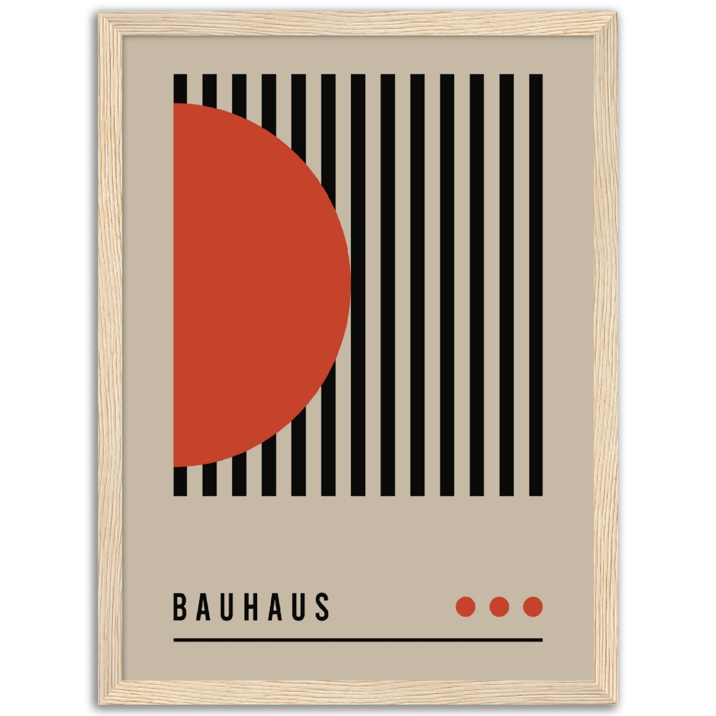 Order in Bauhaus Chaos - Framed Abstract Modern Poster