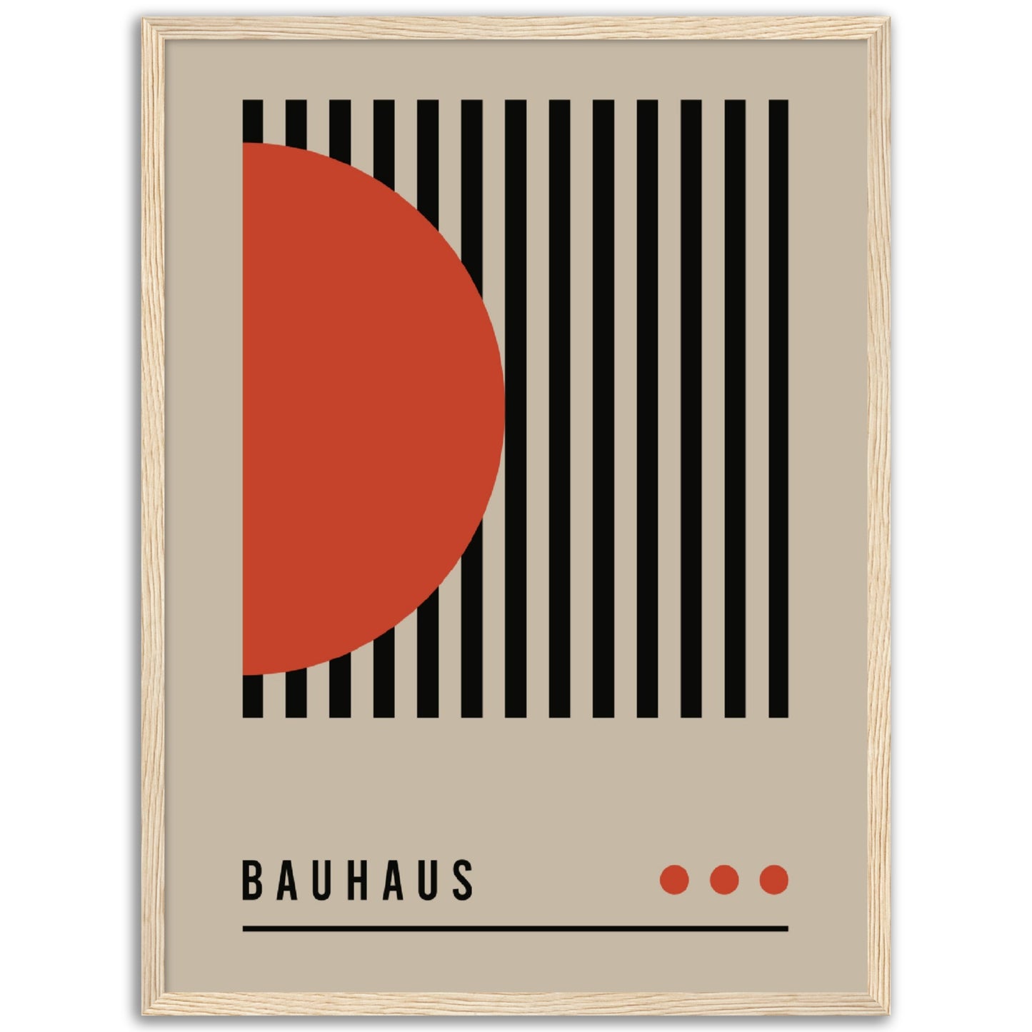 Order in Bauhaus Chaos - Framed Abstract Modern Poster