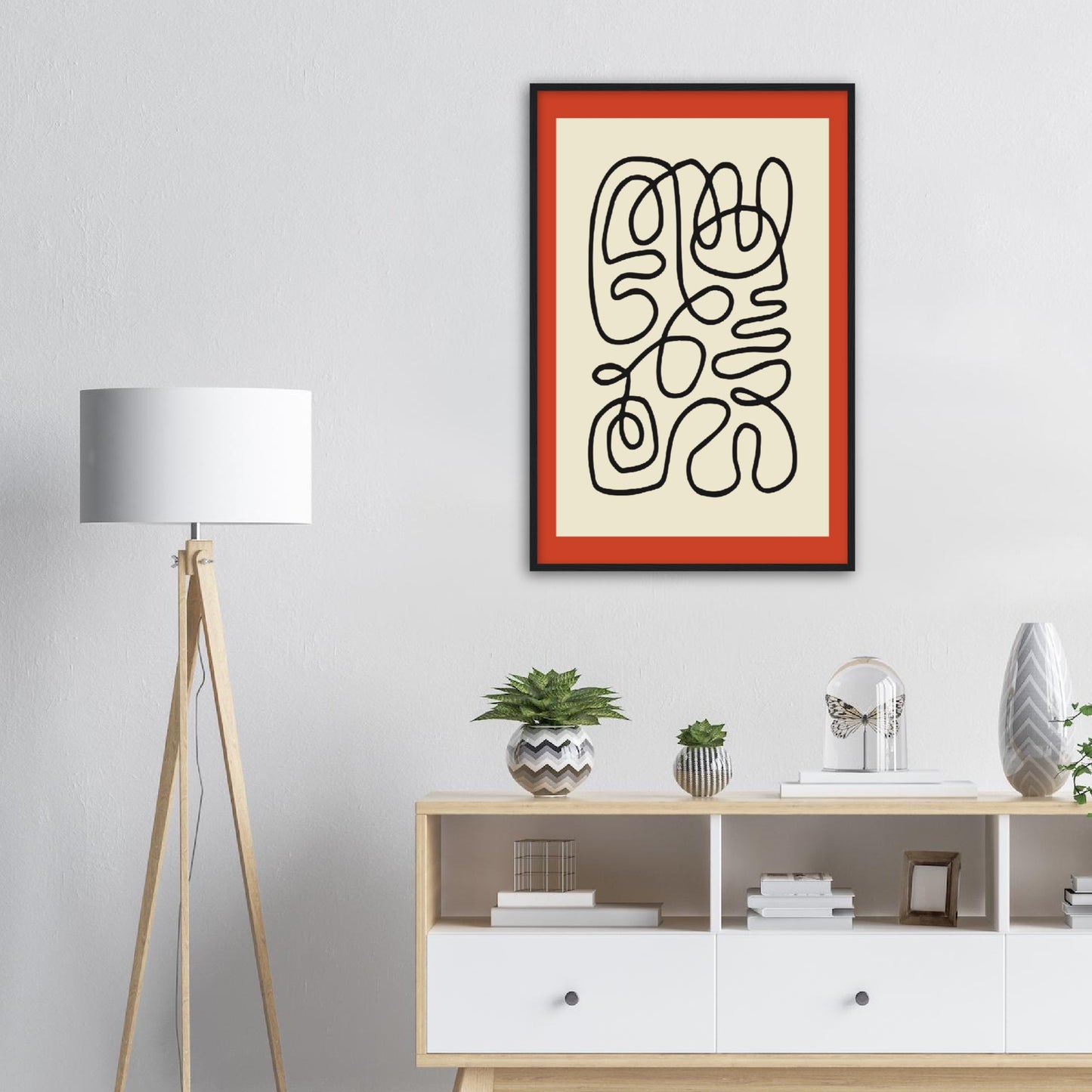 Unbroken Tangle- Abstract Modern Poster