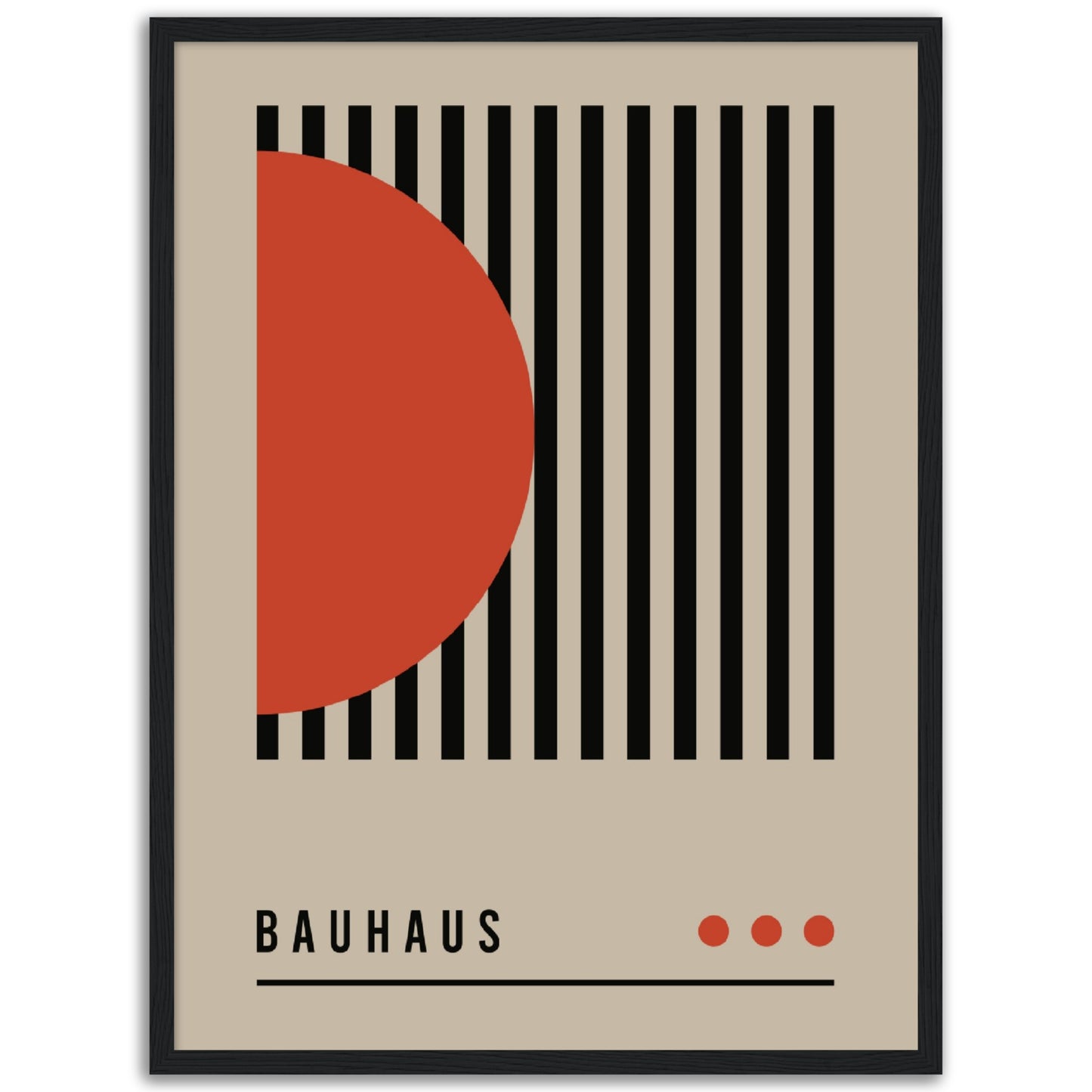 Order in Bauhaus Chaos - Framed Abstract Modern Poster