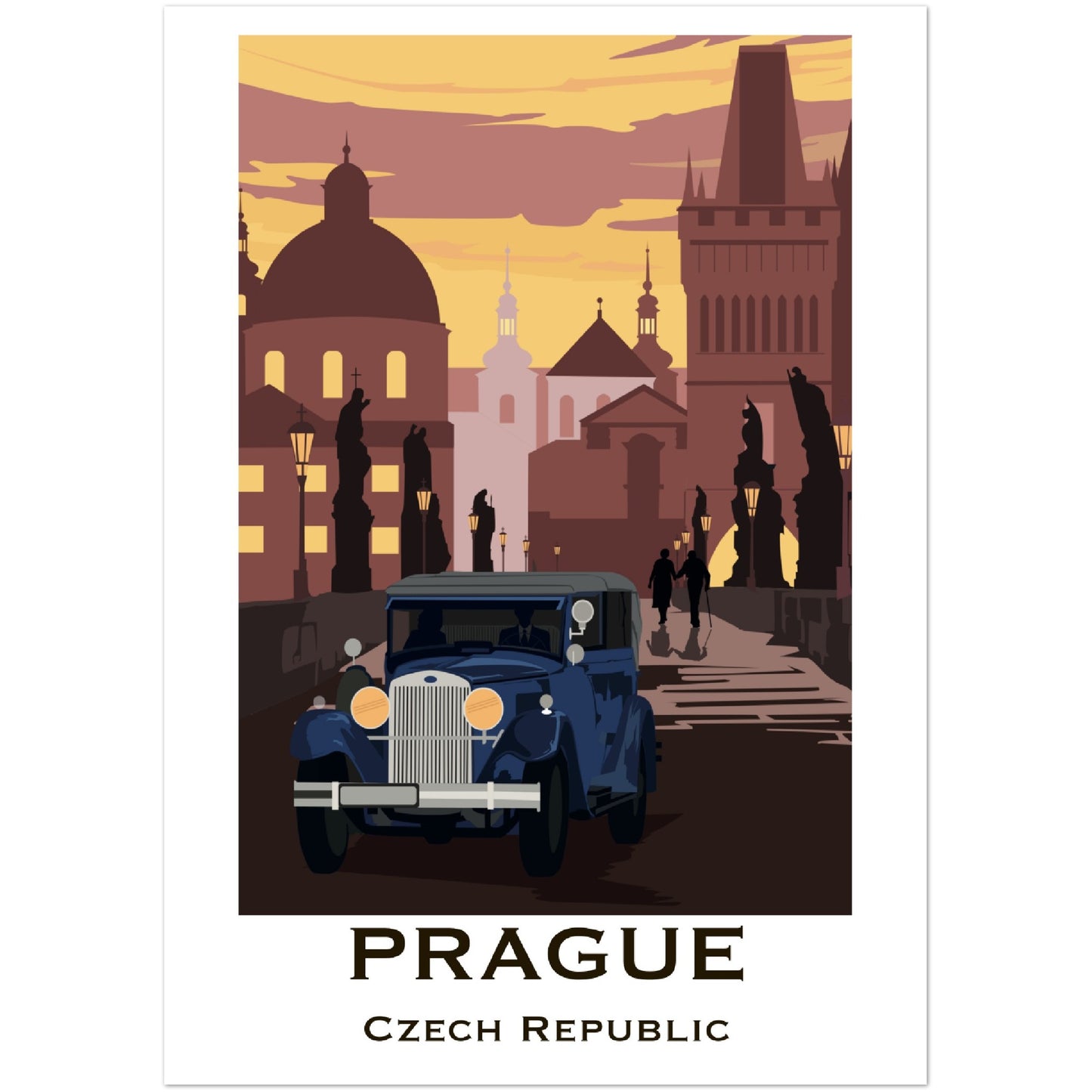 Prague - Charles Bridge Poster