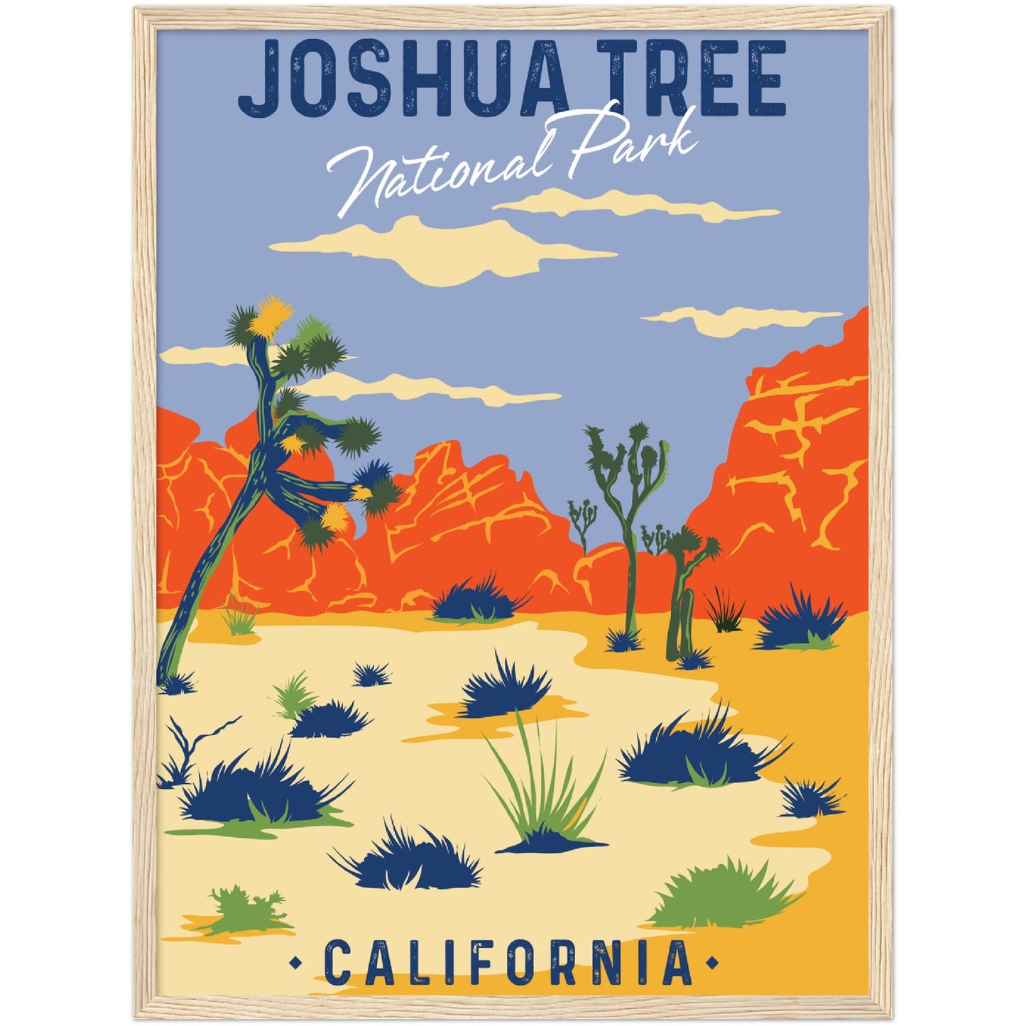 USA - Joshua Tree National Park Framed Poster