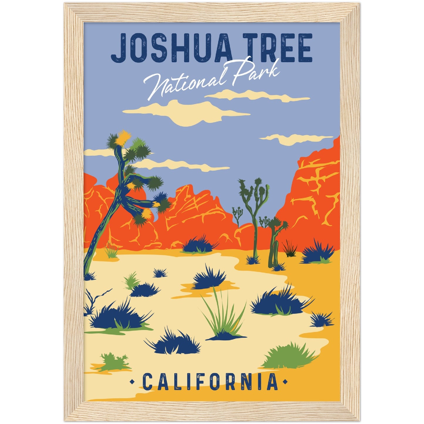 USA - Joshua Tree National Park Framed Poster