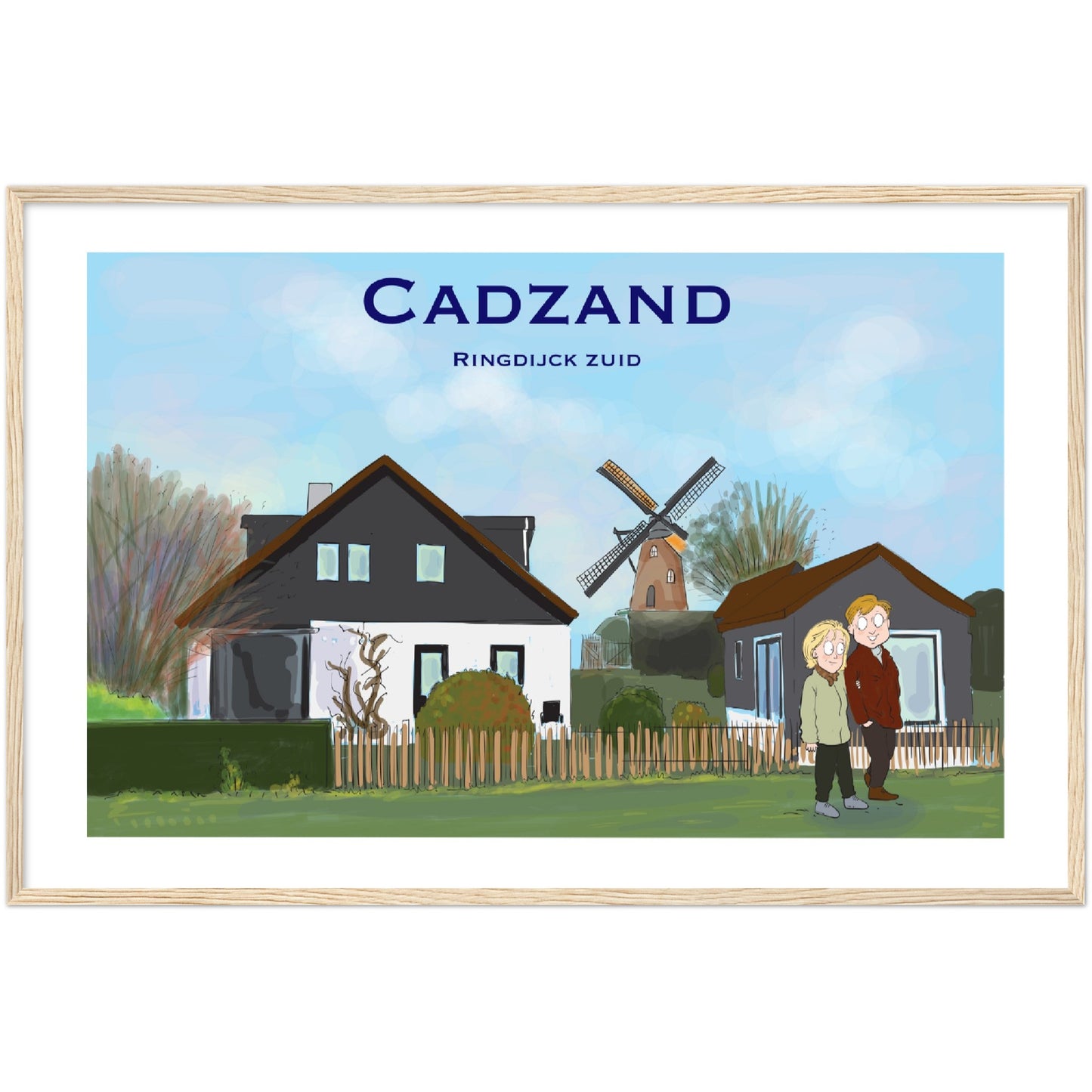 Cadzand Customized Poster ( Framed)