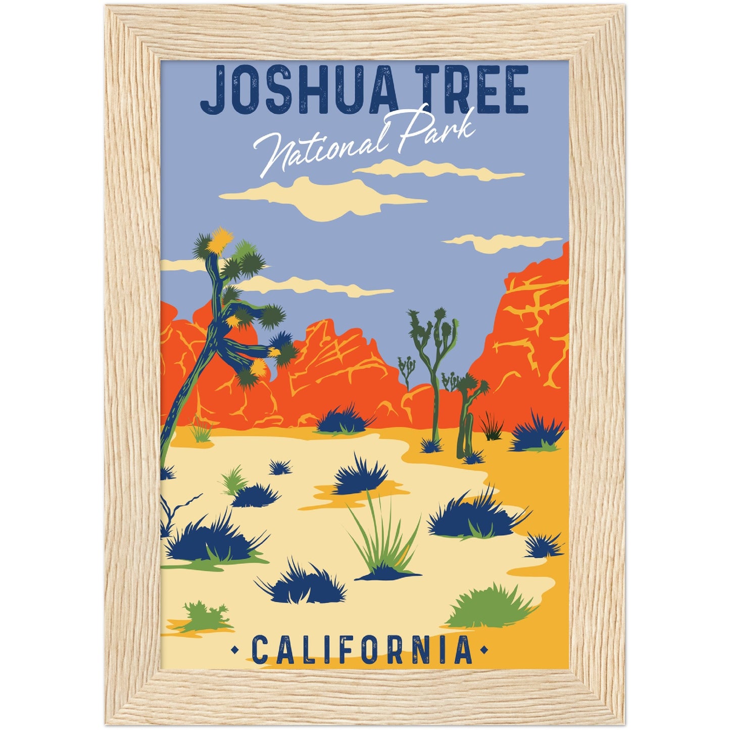 USA - Joshua Tree National Park Framed Poster