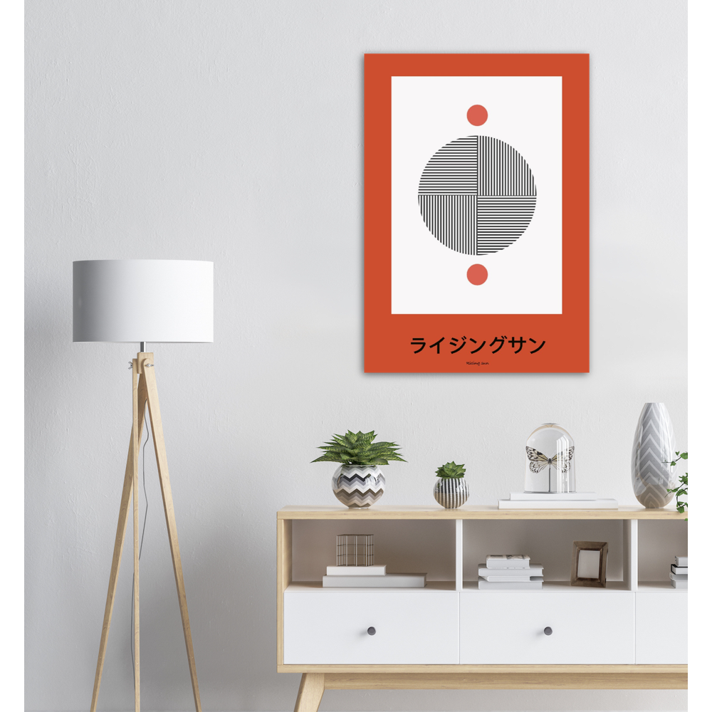 Rising Sun - Abstract Japan collection Poster