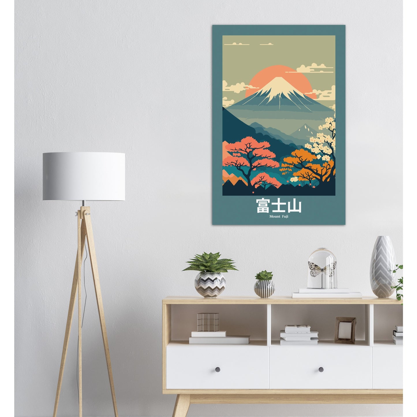 Mount Fuji - Abstract Japan Poster