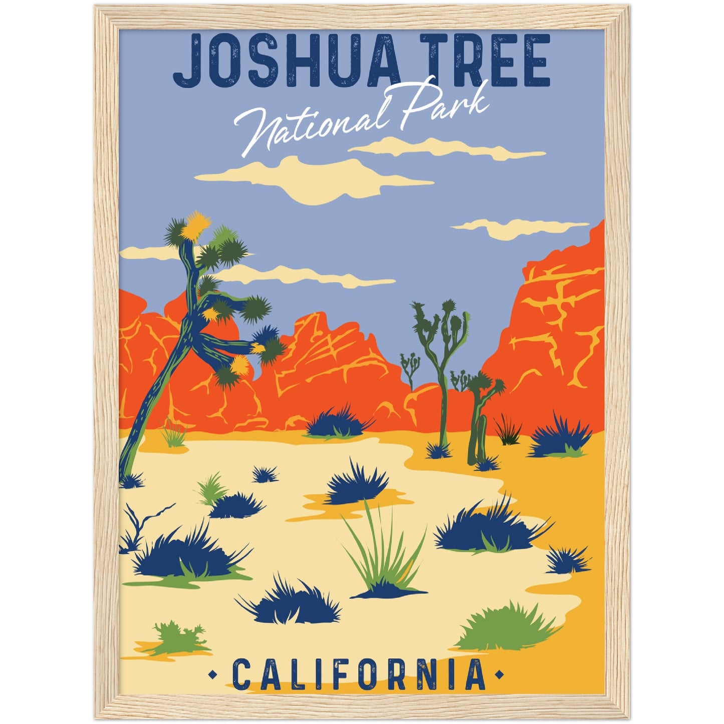 USA - Joshua Tree National Park Framed Poster