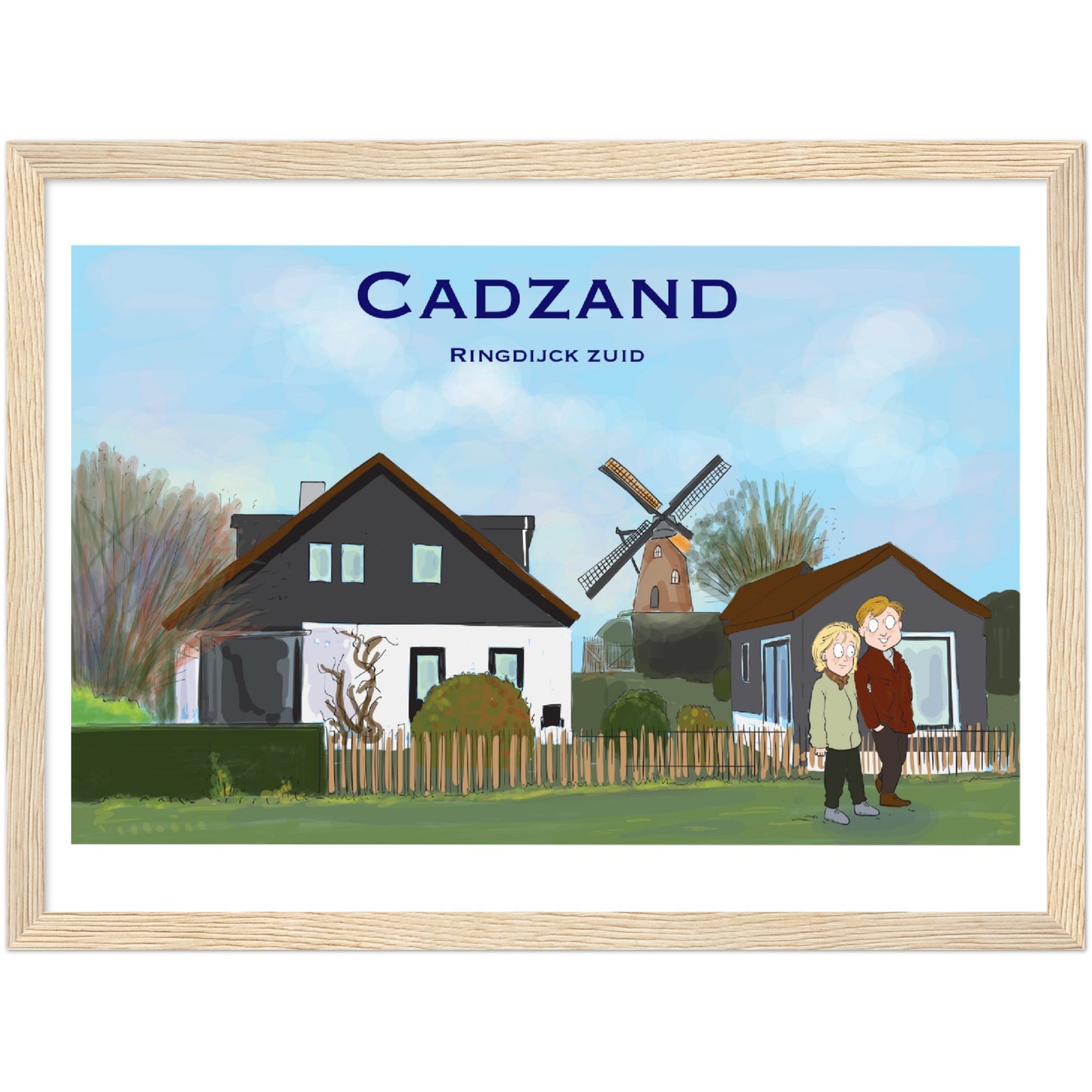 Cadzand Customized Poster ( Framed)