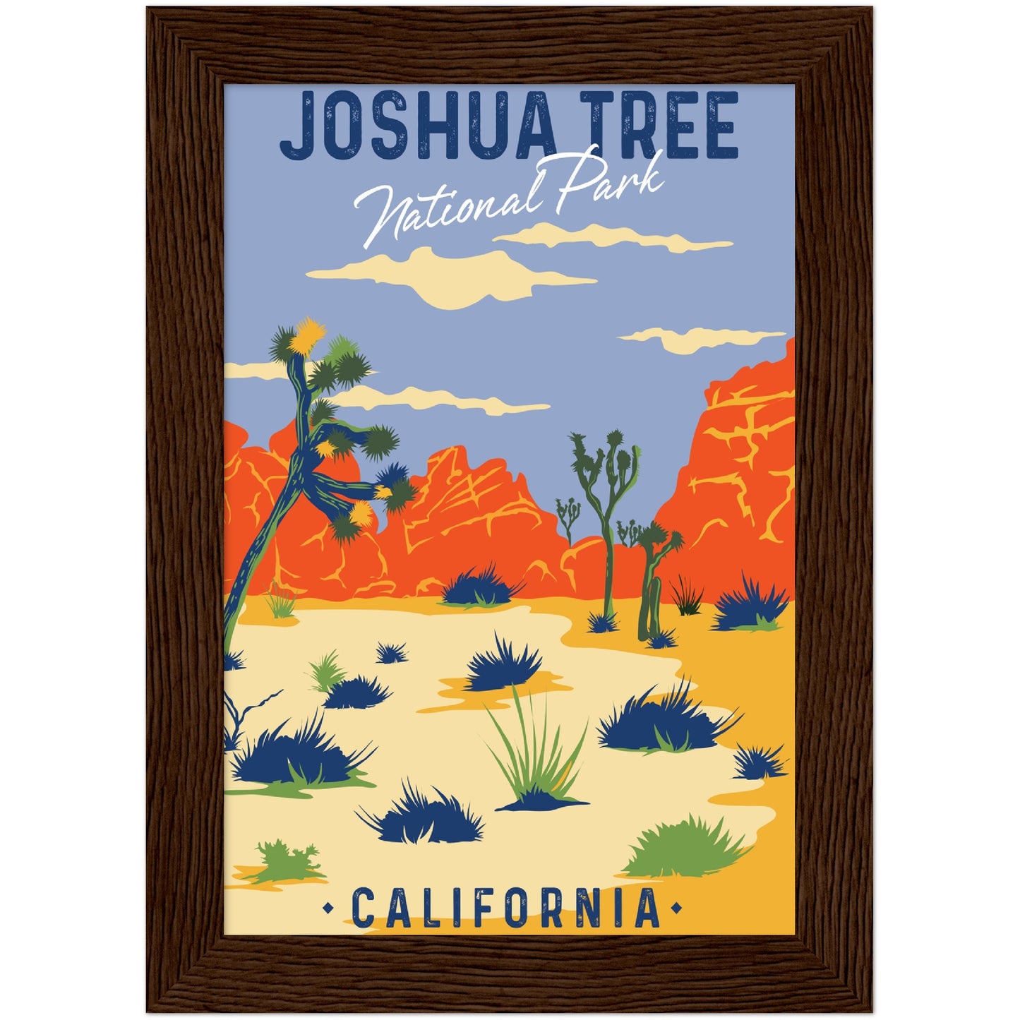 USA - Joshua Tree National Park Framed Poster