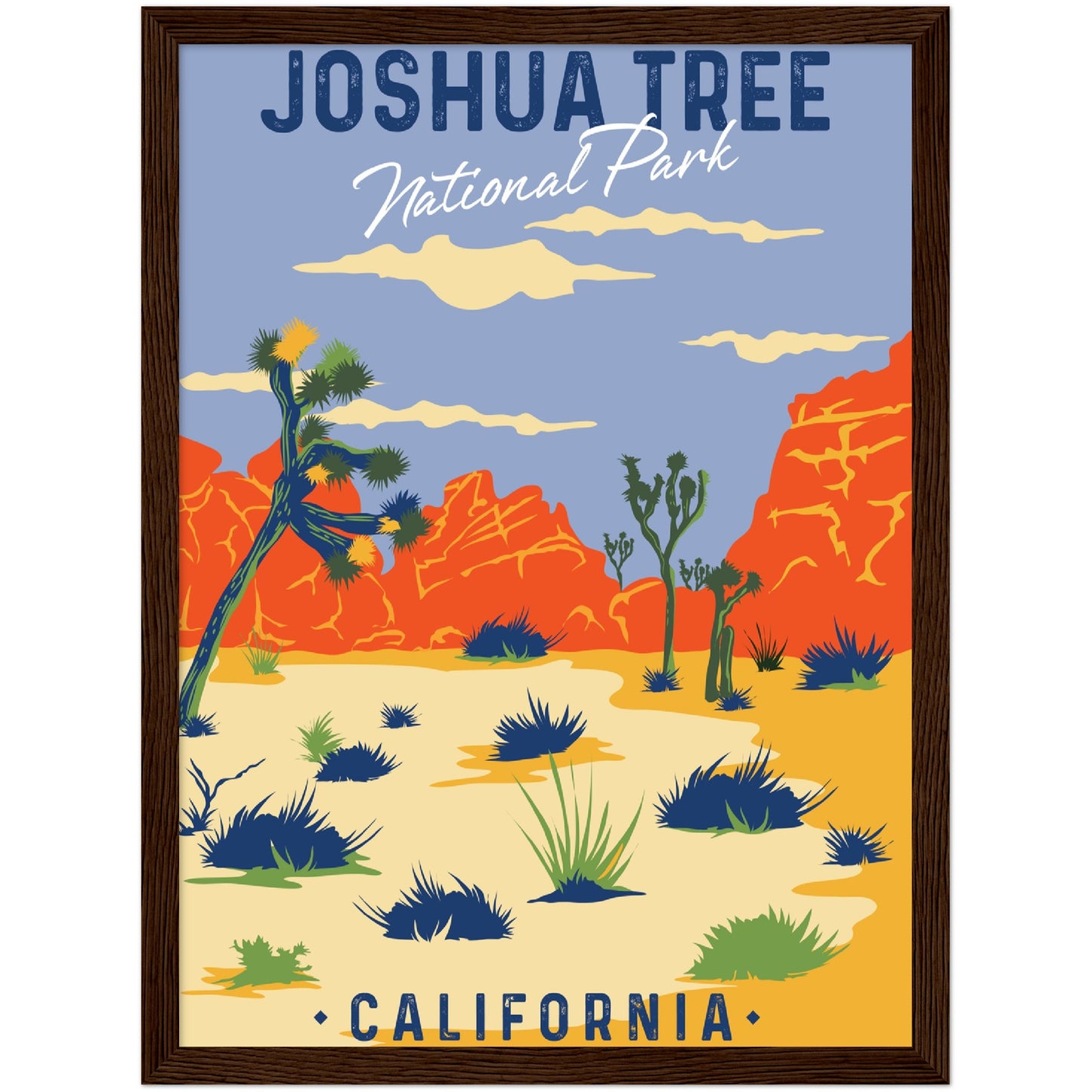 USA - Joshua Tree National Park Framed Poster