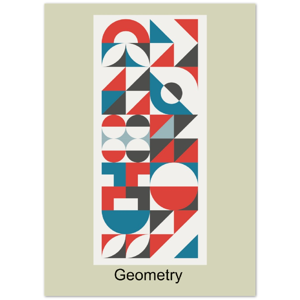 Geometry - Abstract Modern Collection Poster