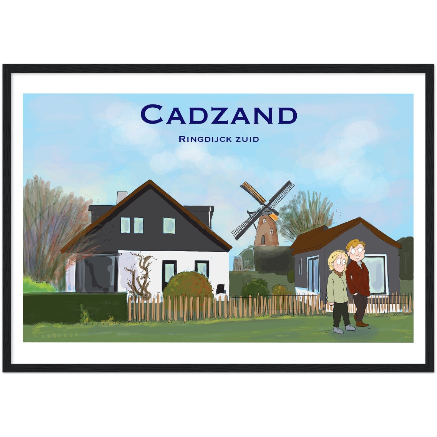 Cadzand Customized Poster ( Framed)