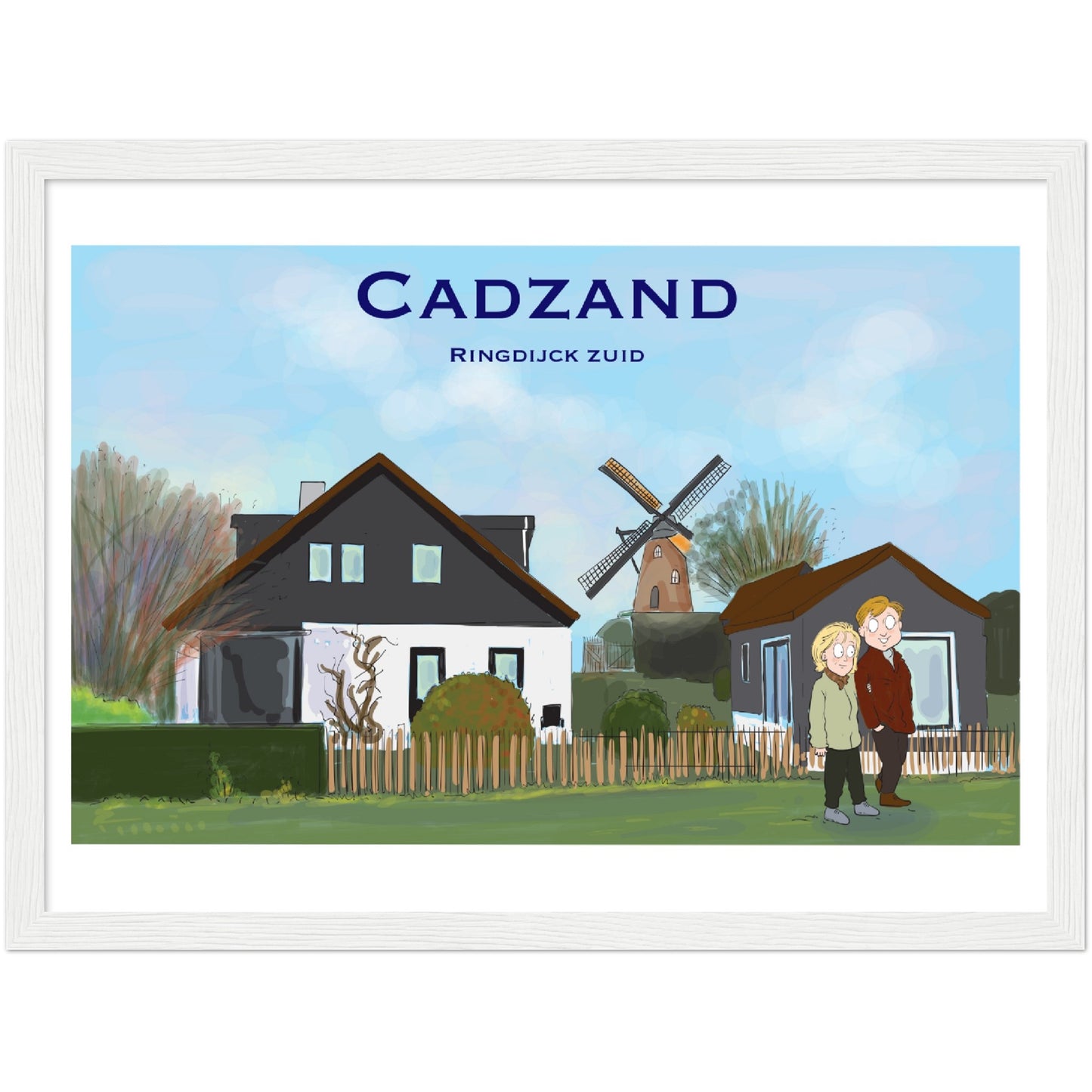 Cadzand Customized Poster ( Framed)