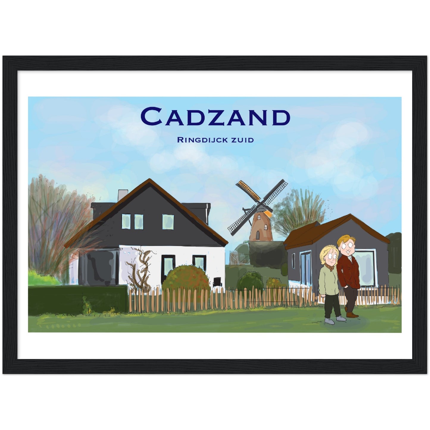 Cadzand Customized Poster ( Framed)