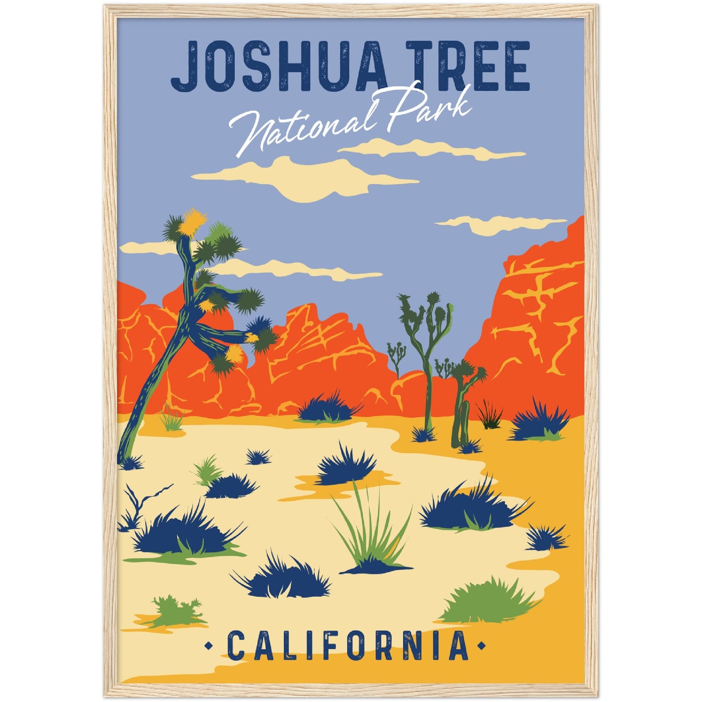 USA - Joshua Tree National Park Framed Poster