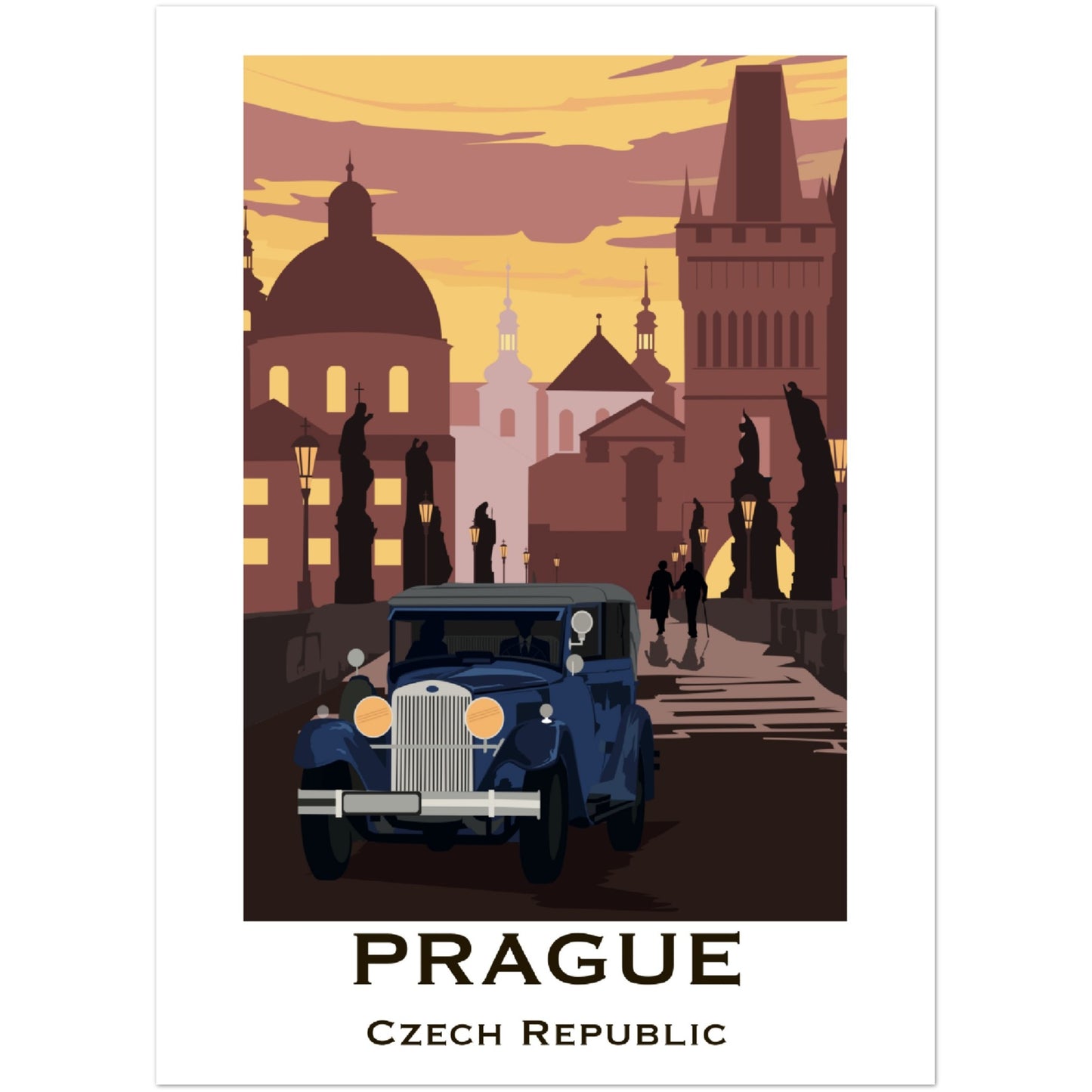 Prague - Charles Bridge Poster