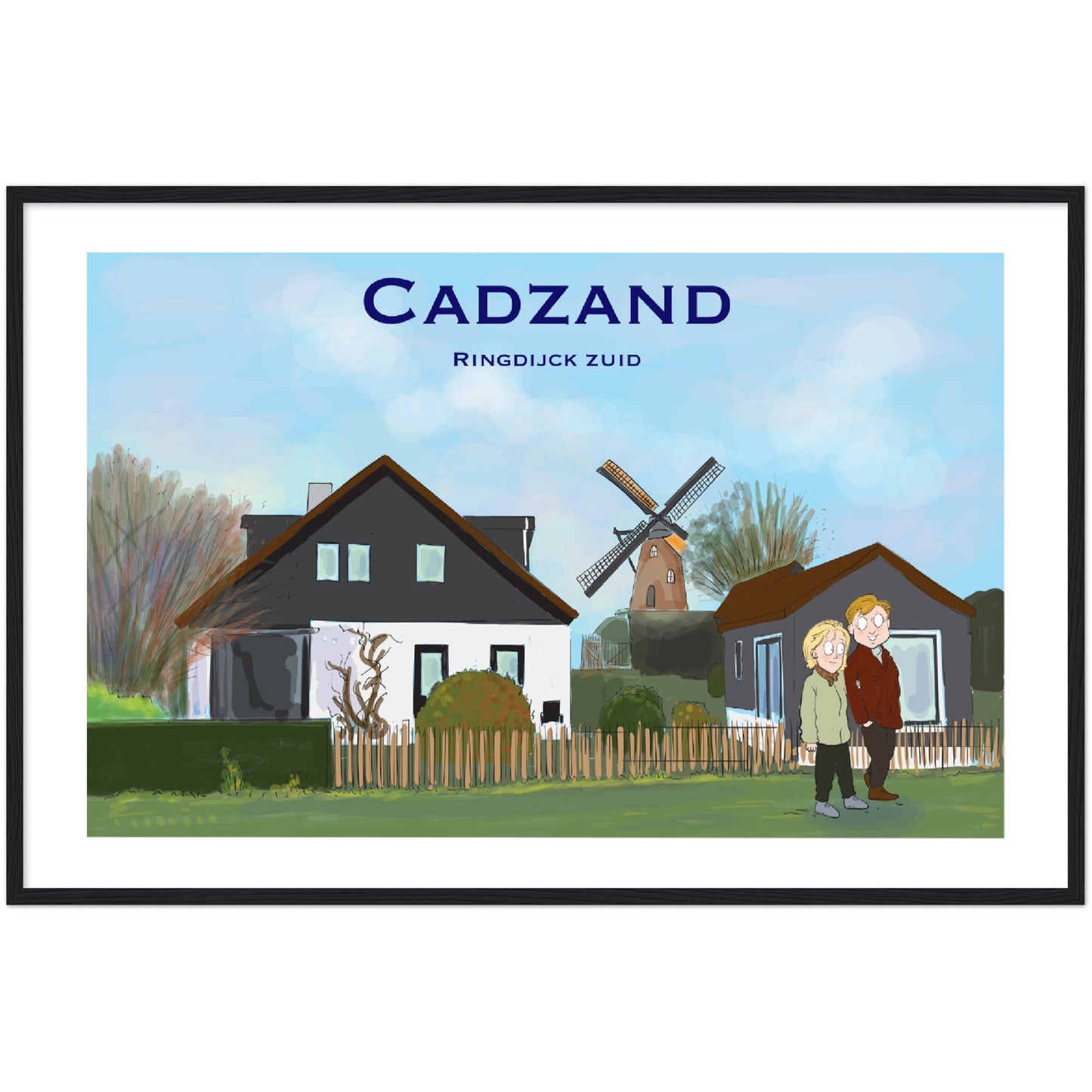 Cadzand Customized Poster ( Framed)